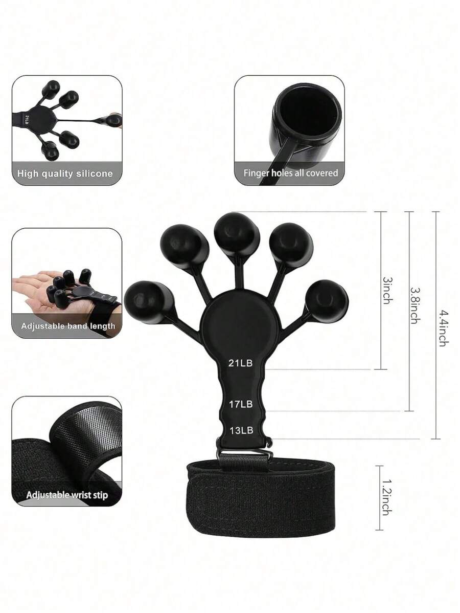 5pcs/Set Finger, Wrist, Strength Training Kit Includes Resistance