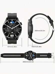 Reloj Inteligente Para Medir La Presión Arterial, La Frecuencia Cardíaca Y Rastrear La Calidad Del Sueño - acero negro - Ver 8