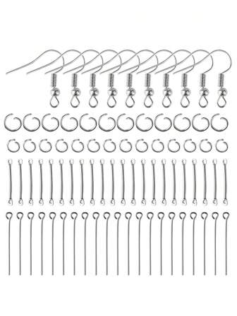 1件套時尚跳環和開口環和DIY耳環耳鉤適用於女士DIY首飾製作