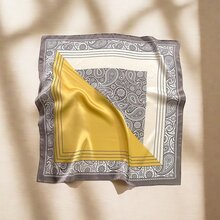 100% Tơ dâu tằm , Sang trọng In Khăn quàng cổ , Thanh lịch Giản dị Linh hoạt Mềm mại Trơn tru Kem chống nắng Quấn đầu , Phụ kiện túi , Băng đô cài tóc - 100% lụa dâu tằm in khinh khí cầu nghệ thuật sang trọng sang trọng - Xem 18