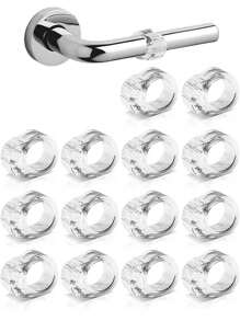 Door Stopper Lever, Door Handle Protection Door Stopper, Pack Of 5 Door Stopper Rubber Door Stopper,  Door Stopper Door Handle Transparent For Windows Door Handles - Clear - View 1
