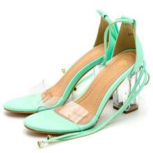 Women Heeled Sandals - 綠色 - 查看 1