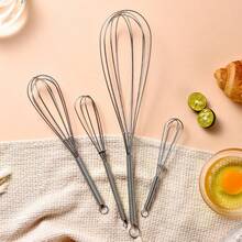 430 Stainless Steel Mini Spring Handheld Manual Egg Beater, Small Egg Whisk Cream Frother - 13.5cm 5.5 Inches - View 2
