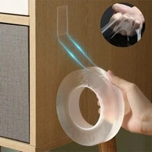 1 Miếng 1/2/3/5M Nano Ruy băng Tính hai mặt Ruy băng Trong suốt Có thể tái sử dụng Không thấm nước Keo dán Phòng bếp Đồ dùng phòng tắm Độ nhớt cao Liền mạch Không thấm nước Tính hai mặt Keo dán Với Mạnh mẽ Hấp thu Của Linh hoạt Keo dán - trắng - Xem 3