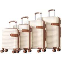 MERAX 8 Piece Luggage Set Suitcase Set, ABS Hard Shell Lightweight Expandable Travel Luggage With 4 Packing Cubes, TSA Lock, Spinner Wheels For Men Women(16"/20"/24"/28") - Kem - Xem 9