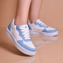 Women Wedge Sneakers - Màu xanh lam - Xem 4