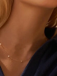 1 Pieza Collar De Colgante Floral Todo A Juego De Estilo Sencillo Y De Moda En Plata De Ley S925 Incrustado Para Uso Diario Por Mujeres