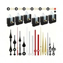 Diy Quartz Clock Kit: 6pcs Quartz Clock Movements With 6 Sets Of Clock Hands And Battery Kits - Multicolor - View 3