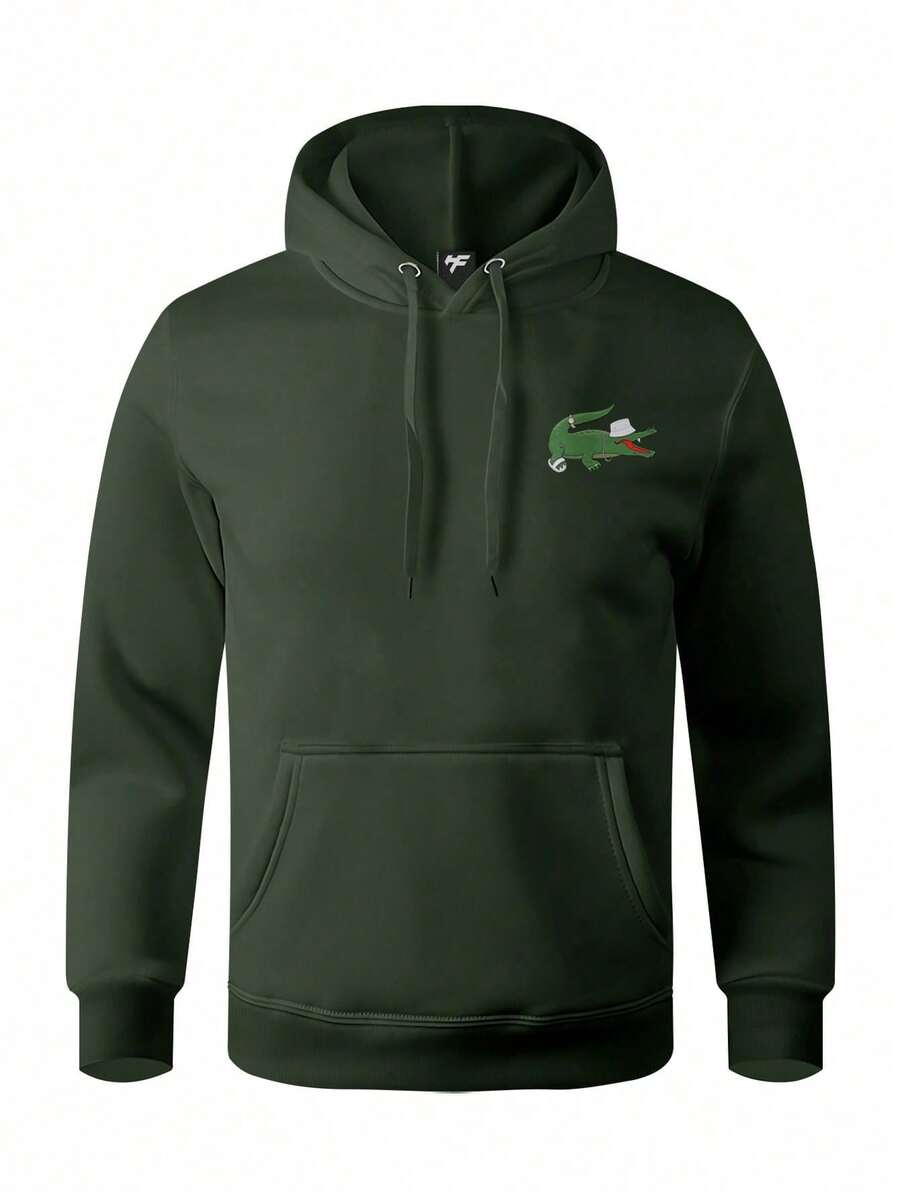 Men Hoodies - xanh quân đội - Xem 1
