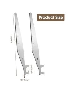 1pc Firefighter Tool, Multifunctional Stainless Steel Pry Bar With Manual Lever For Fire Service - Silver - View 1