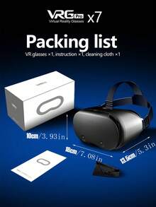 1pc Latest Vr Glasses For Mobile Phone, Virtual Reality 3d Glasses For Youth In The Metaverse - Black - View 10