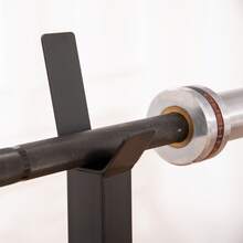 Supporto Porta Bilanciere Universale per Casa e Palestra, Squat Rack Altezza Regolabile in Acciaio Carico Massimo 150kg, Bianco e Nero - Bianco - Visualizzare 4