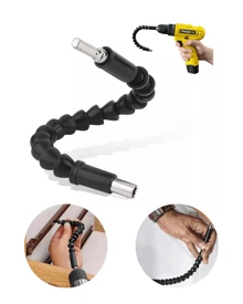 Cabo Extensor Flexivel para Parafusadeira + Bit Ph2 - Preto - Visão 1