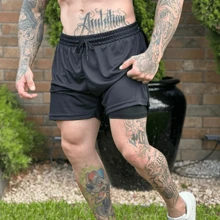 Men Outdoor Shorts - Black - View 1