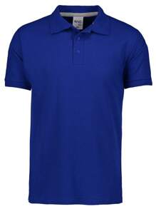 NAO Playera Polo Hombre Manga Corta - azul real - Ver 4