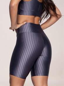 Women Sports Shorts - 灰色 - 查看 3