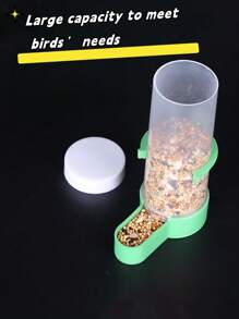 1pc/2pcs/3pcs Bird Automatic Drinker & Feeder, Parrot Water Bowl, Chicken Feed Cup & Cage Accessories - White - View 5