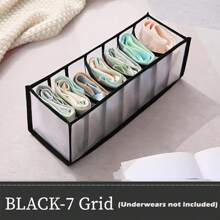 1pc/3pcs Black Multifunctional Household Underwear Storage Bag, Mesh Storage Device, Sub-Format Collapsible Mesh Storage Bag, Dormitory Socks Bra Underwear Sorting Storage Device Decorations Decor Festival Decor Room Decor Home Decor Bed Room Decor Bedroom, Organizer, Home Storage, White T Shirt Women, Black Pants Women, Ladies Winter Clothes, Dress, - Black - View 7