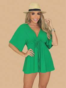 Women Jumpsuits - màu xanh lá - Xem 1