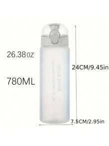 780ml防漏透明運動水瓶,適用於健身房、健身和旅行,讓你隨時保持水分補充 - 藍色 - 查看 2