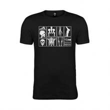 Playera manga corta de algodón de hombre con rayos X para médico radiólogo - Negro - Ver 1