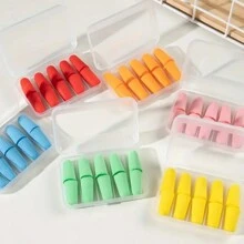 5/10 Paar Silikon Geräuschdämmende Ohrstöpsel Set, wasserdichte weiche Ohrstöpsel für Reisen, Schlafen, Schnarchen, Lärmminderung