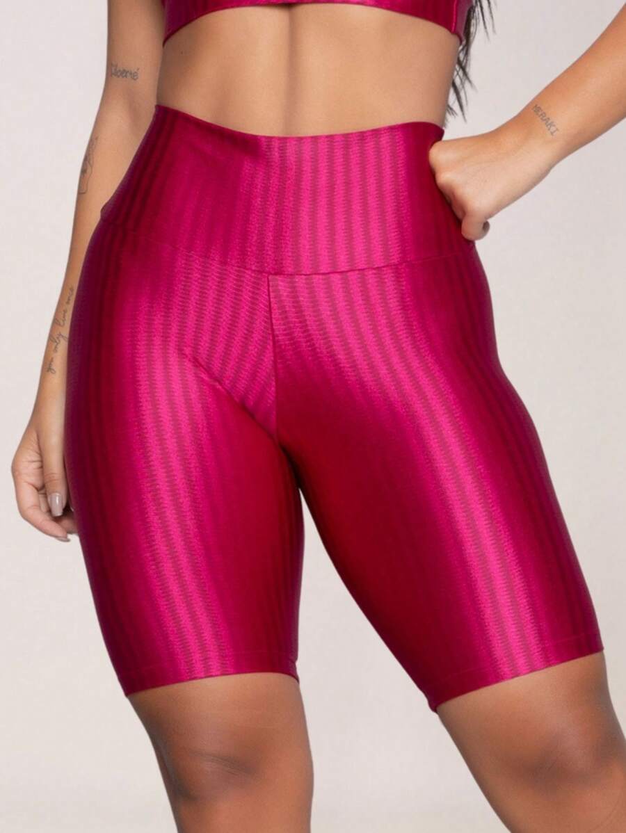 Women Sports Shorts - 紫羅蘭色 - 查看 1