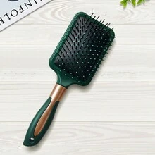 10pcs Shunfa Massage Bag Comb, Air Cushion Breathable And Smooth, No Harm To The Head Large Plate Brush - Dark Green - View 1