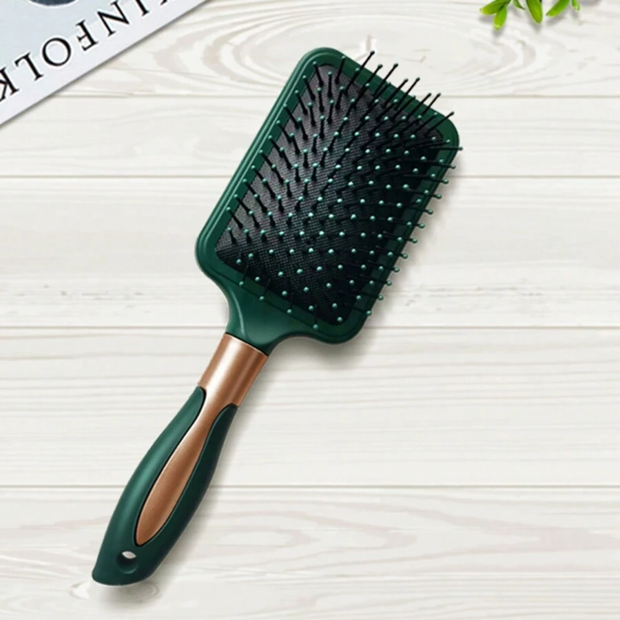 10pcs Shunfa Massage Bag Comb, Air Cushion Breathable And Smooth, No Harm To The Head Large Plate Brush - Dark Green - View 1