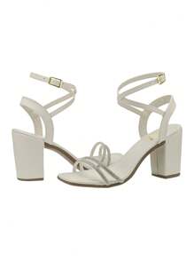 Women Heeled Sandals - 白色 - 查看 5