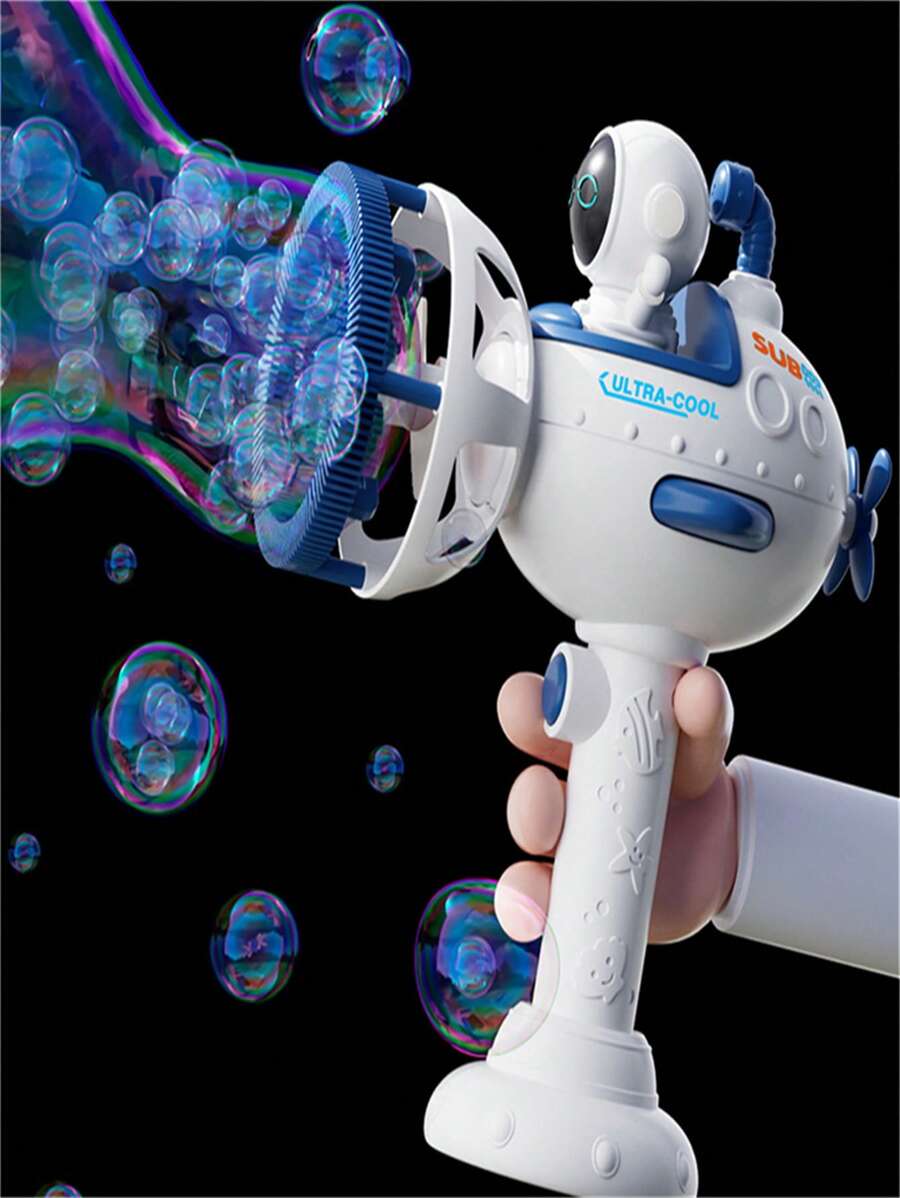太空人泡泡機,手持式電動發光泡泡槍 - 白色 - 查看 1