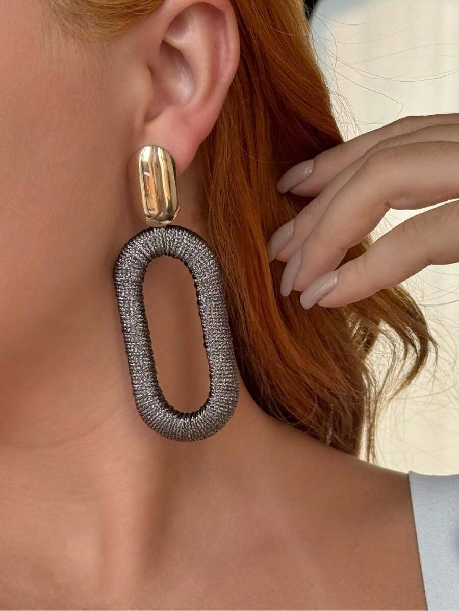 Dangle Earrings - Xám - Xem 1