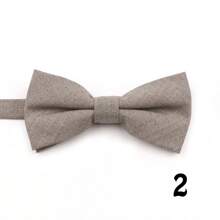 ZONFAZ 1 件男士纯色简约柔软亲肤涤纶预系领带，适合日常和派对穿着男士领带