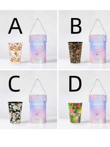 Rora陶瓷手工製作復古花卉浮雕風格馬克杯家用冰水杯, 茶杯, 飲料杯咖啡杯 450毫升 - 白色 - 查看 2