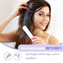 Paquete De 6 Piezas De Kit De Mechones De Cabello Con Clip, Extensiones De Cabello Brillante Y Resistente Al Calor De 20 Pulgadas, Mechones De Brillo De Hadas De Fiesta De Accesorios De Cabello Regalo De Cumpleaños Para Mujeres - Celeste - Ver 6