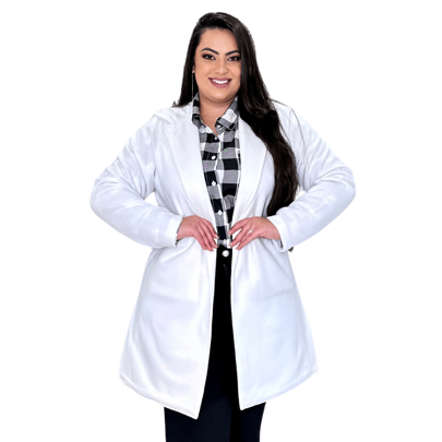 Sobretudo Plus Size Lã Batida Feminino Casaco Parka Moda