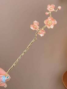 1 Miếng Mới Phong cách Trung Quốc Thanh lịch Chiếc kẹp tóc Với Hình bông hoa Trang trí Và Tua chi tiết Đối với Của phụ nữ Hằng ngày Kiểu tóc - Nhiều màu - Xem 9