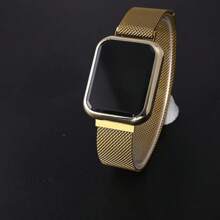 RELOJ TOUCH DIGITAL IMAN PARA DAMA Y CABALELRO - Dorado - Ver 1