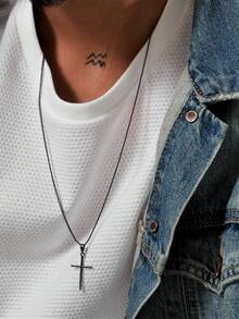 Men's Pendant Necklaces - 黑色 - 查看 3