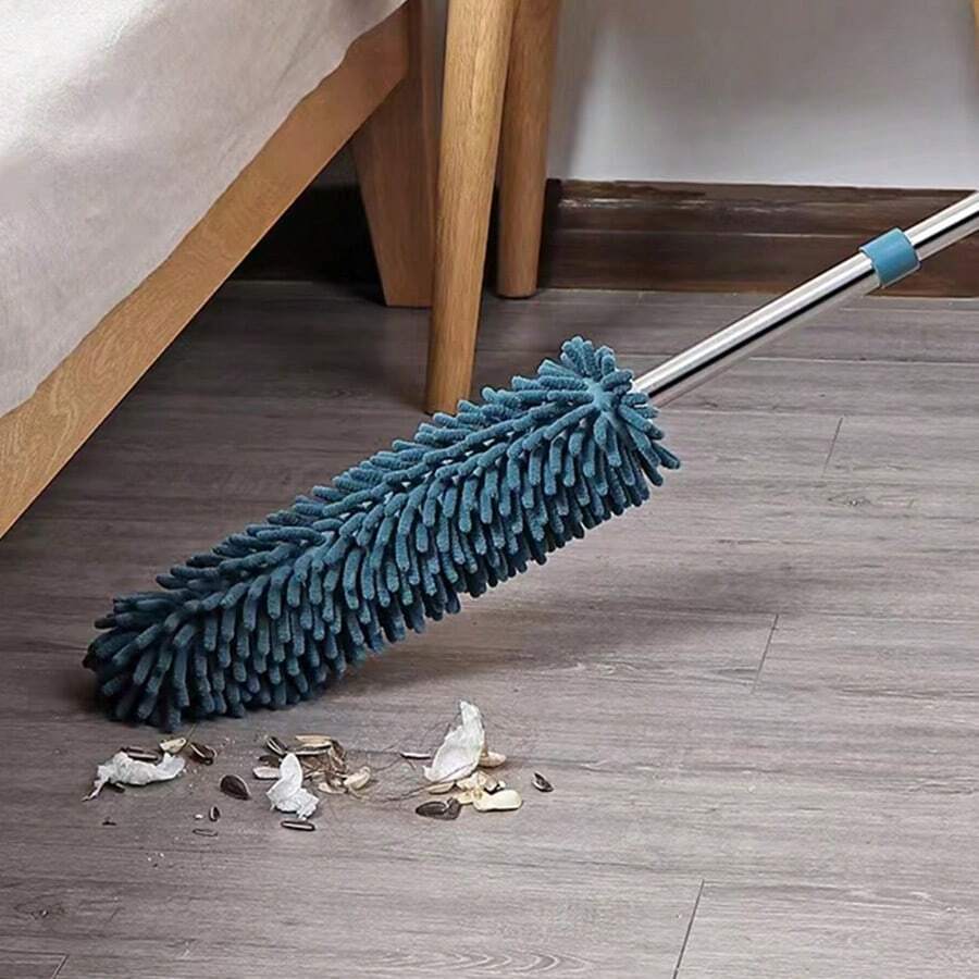 1pc, Chenille Telescopic Dust Duster, Washable Dusters, Extendable Pole