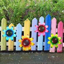 1 Miếng Kim loại Sắt Nghệ thuật Hoa Đồ trang trí , Có sẵn In 4 Màu , Creative Sắt Hoa Treo Vật trang trí , Đối với Ngoài trời Nhà nông - Nhiều màu - Xem 10