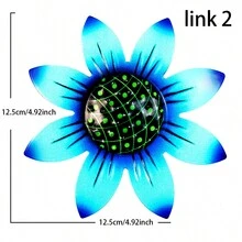 1 Miếng Kim loại Sắt Nghệ thuật Hoa Đồ trang trí , Có sẵn In 4 Màu , Creative Sắt Hoa Treo Vật trang trí , Đối với Ngoài trời Nhà nông - Nhiều màu - Xem 5