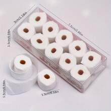 Set de 10 rollos Escala 1:12 Toallas de papel miniatura realistas (No para uso humano), Rollo de papel desprendible Modelos de utilería para escena de micro casa de muñecas, Accesorio mini delicado DIY, Regalo coleccionable para aficionados