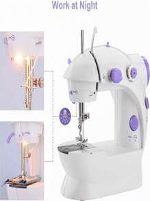 Mini Portable Sewing Machine - White - View 8