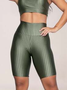 Women Sports Shorts - 綠色 - 查看 1