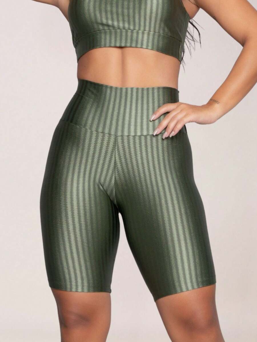 Women Sports Shorts - 綠色 - 查看 1