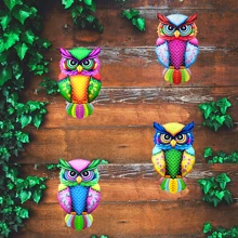 1 Miếng Kim loại Hình con cú Tác phẩm nghệ thuật Trang trí treo Đối với Nhà  , Có sẵn In 4 Màu , Thích hợp Đối với - Nhiều màu - Xem 7