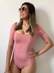 Women Bodysuits - Rusty Rose - View 3