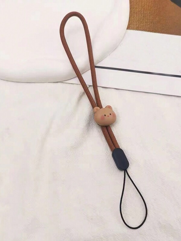 1 قطعة سيور قصيرة قابلة للتعديل بني اللون لدب تيدي، سيور مرفقية للرسغ، هدايا متعددة الاستخدامات للأمهات والعائلة والأصدقاء بمناسبة العيد والأعياد التميمة لثيرة الهاتف والسلسلة