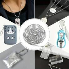 100/200pcs New Macaron Style Pearl Beaded Chain Necklace, DIY Craft Jewelry Making Material - Multicolor - View 9